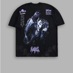 Darc Joker "Side By Side" Series Premium Oversized Tee in Black